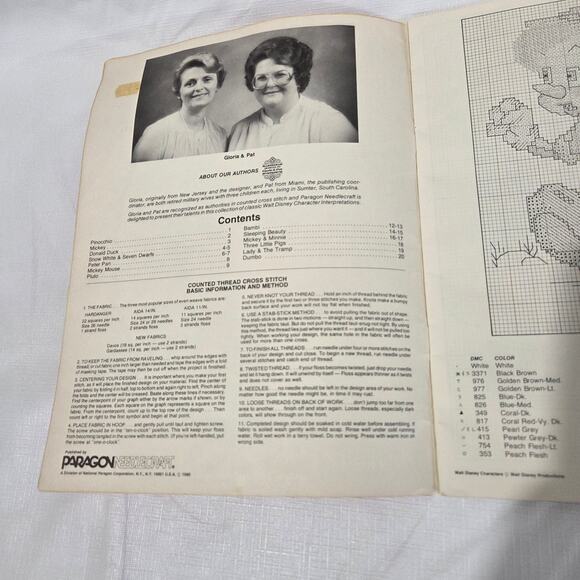 Walt Disney Characters 1980 Counted Cross Stitch Paragon Needlecraft, book 5070 - Picture 2 of 5